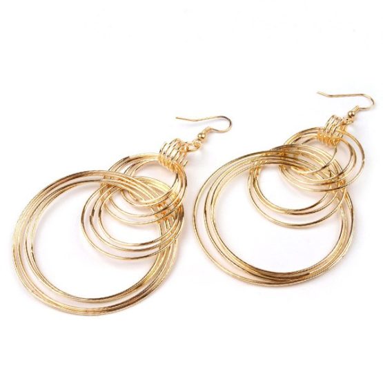 Χρυσαφί σκουλαρίκια με κρίκους